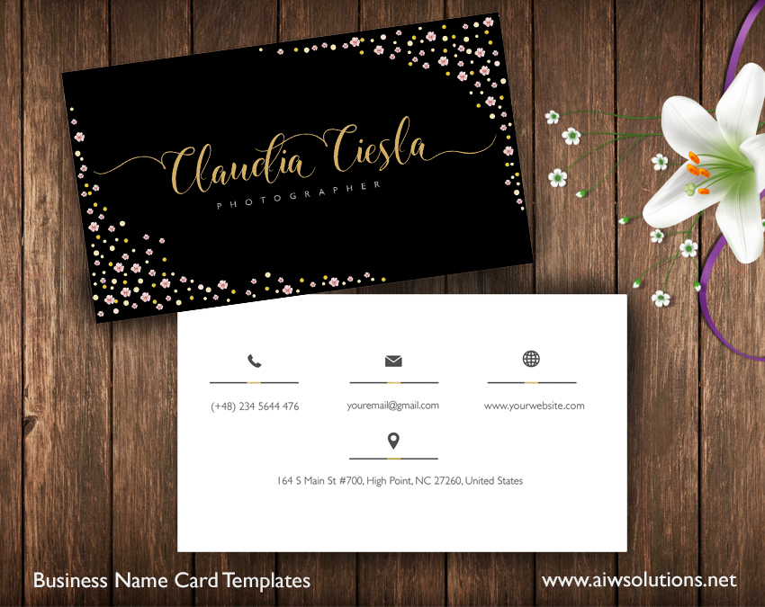 premade business card template  name card template