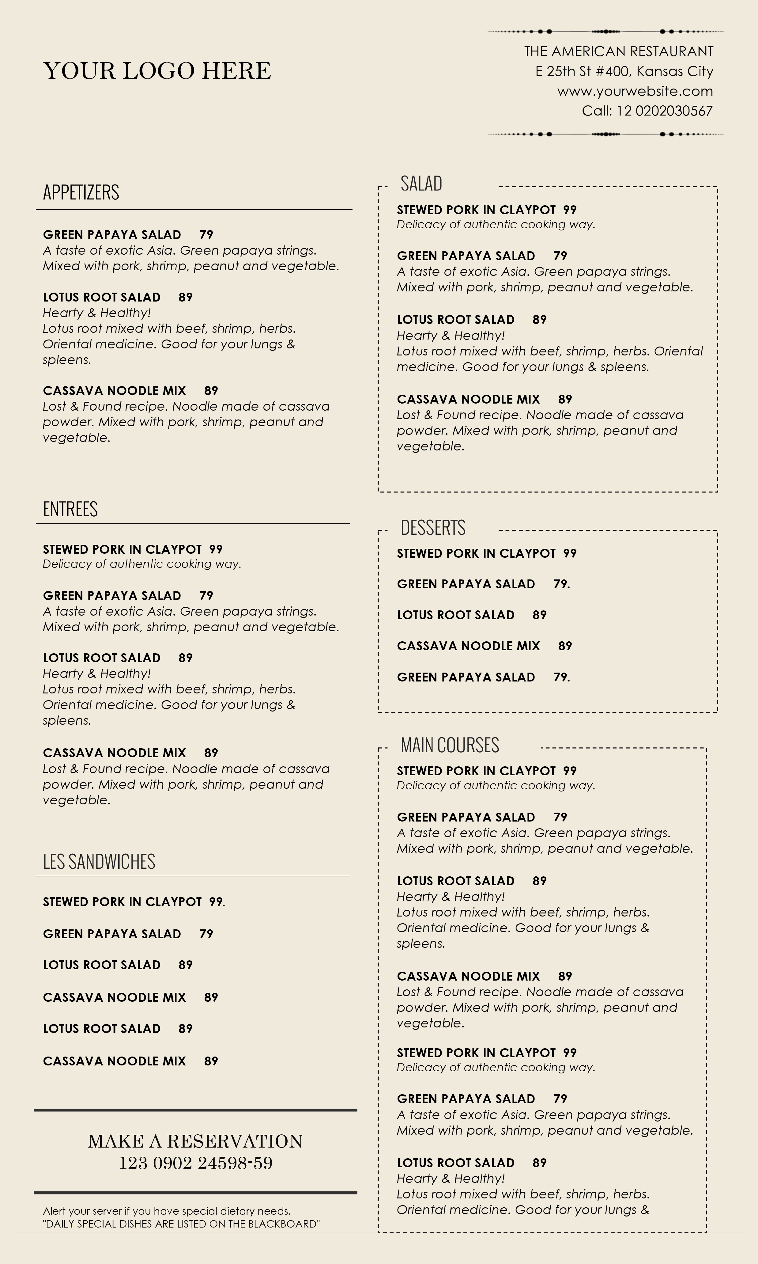us legal food menu