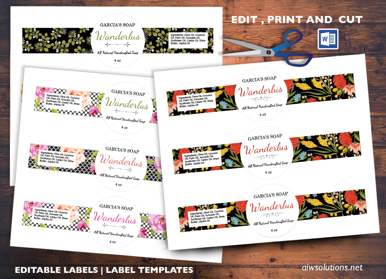 Edit Pint And Cut Sticker Template Editable Label Template