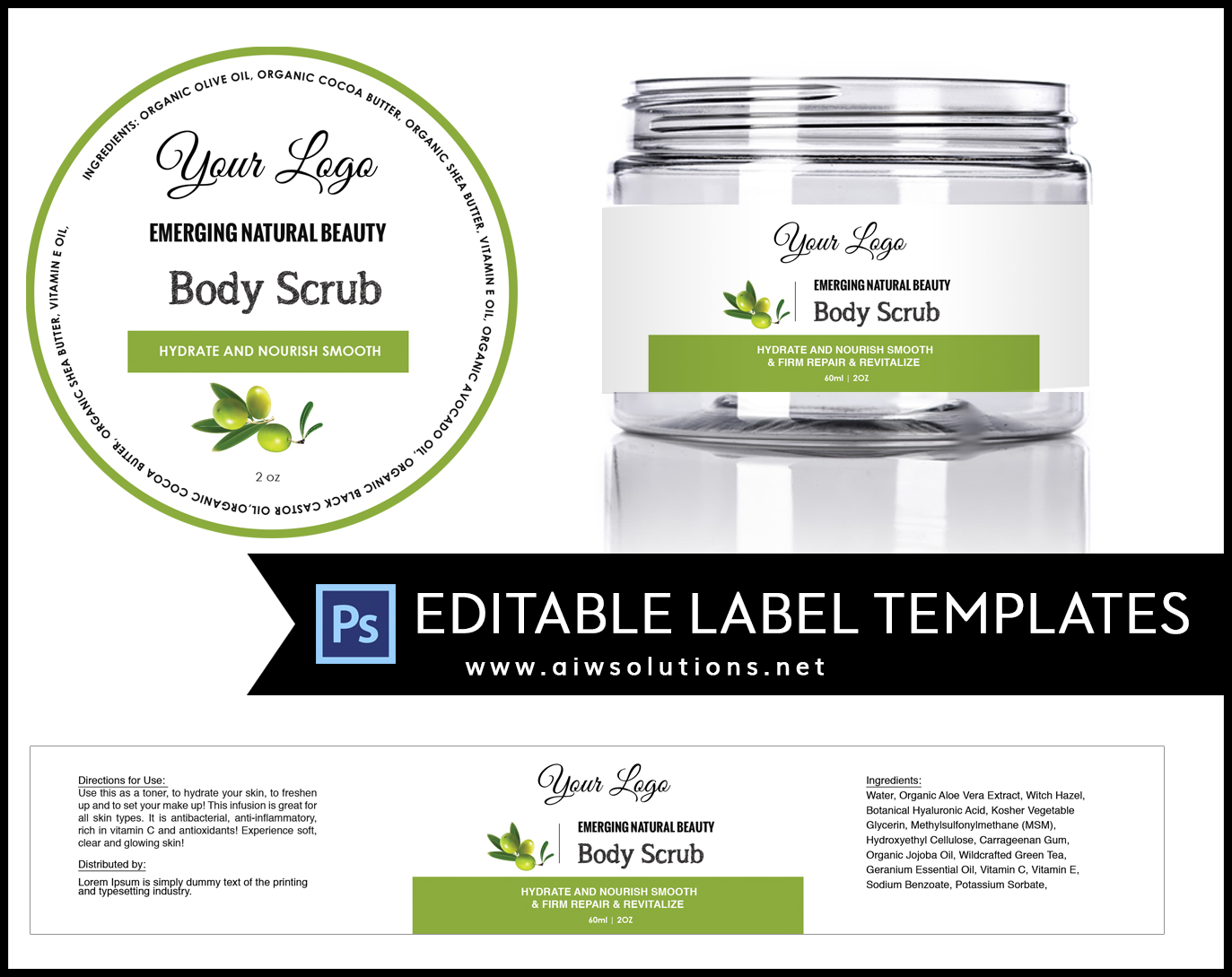 Label template ID16 aiwsolutions