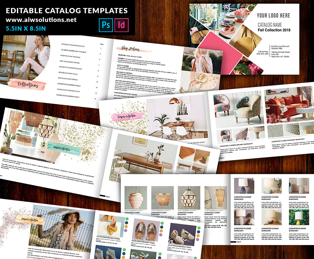 product promotion catalog, product distplay, multi purpse catalog template, female catalog template, Interior Design Lookbook Template, wholesale catalog, furniture catalog template, clothing catalog template, fashion catalog template, shoes catalog template, Indesign Lookbook Template