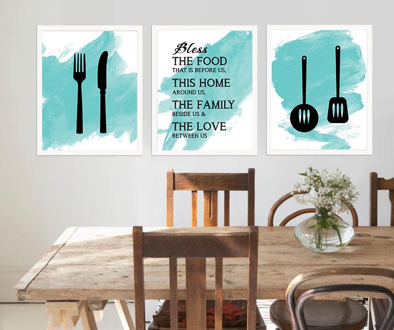 Kitchen Wall Decor Kitchen Digital Print Printable Wall Art Dining Room