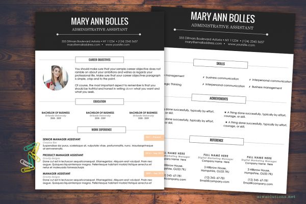 choose your resume template at aiwsolutions