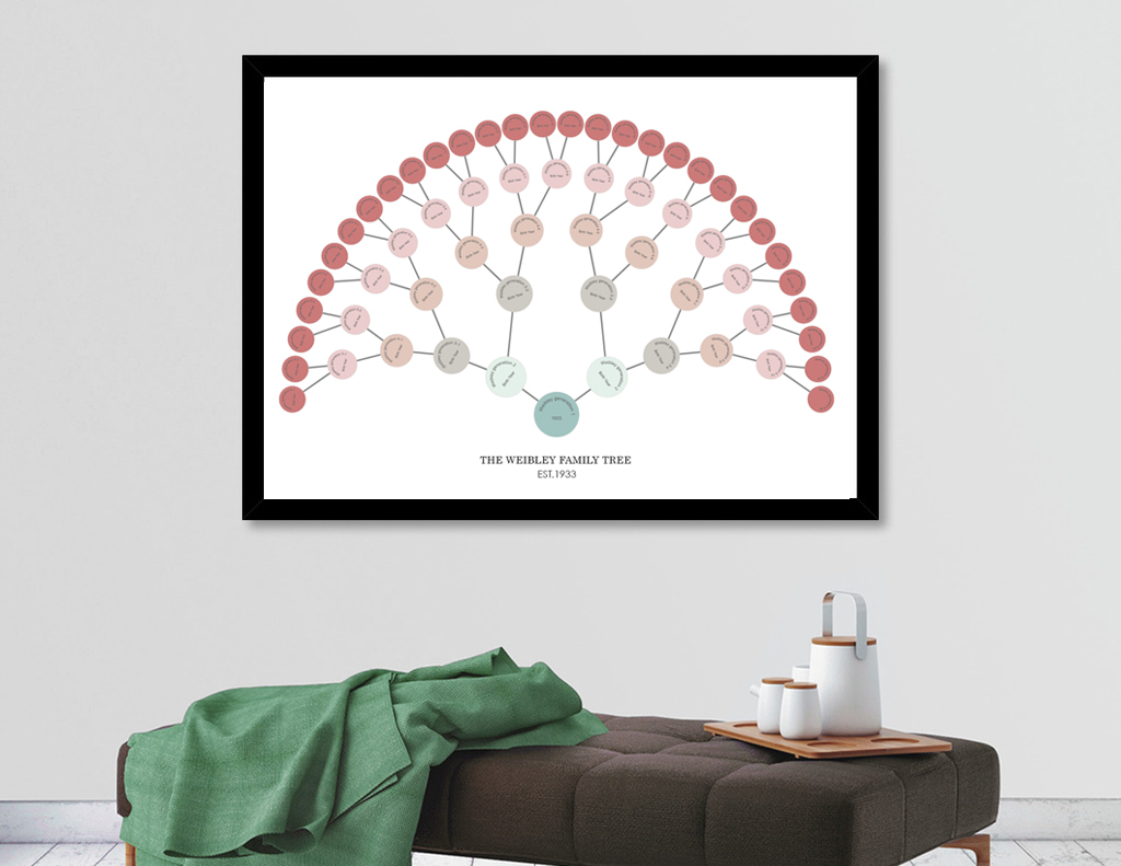 Martha Stewart Genealogy Fan Chart