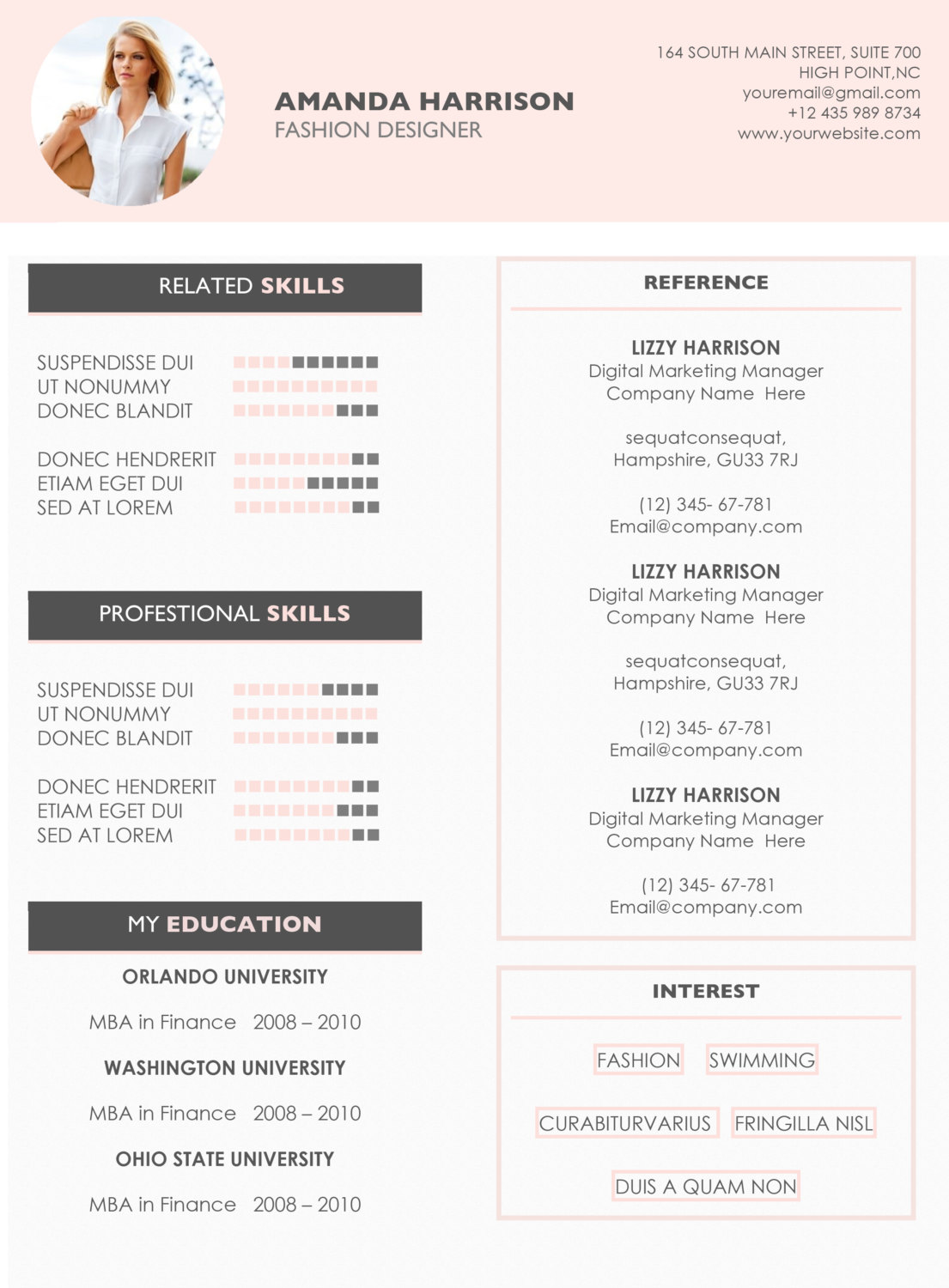 9 Resume Template Word Mac Template Guru