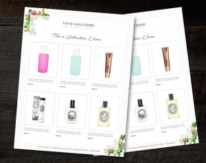 Line Sheet, Product line sheet, Canva template - id06