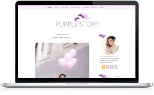 Responsive Wordpress Theme , purple blog themes , MOBILE Wordpress Template ,Blog Theme , Wordpress Cooking website, Feminine template