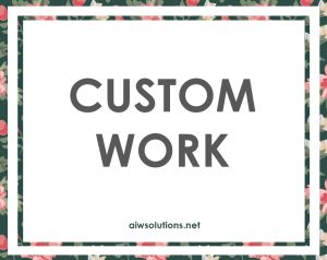 Custom work for Tawnya