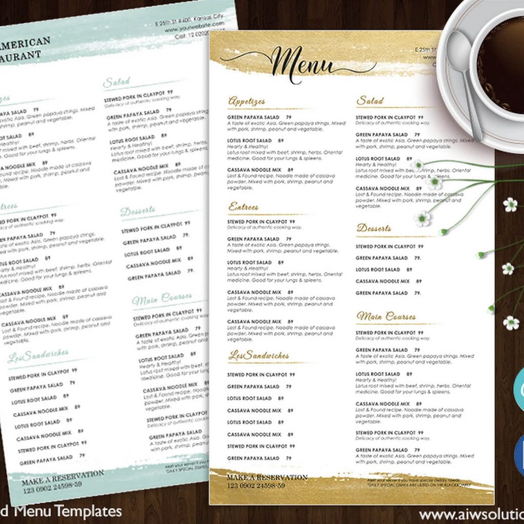 Design & Templates, Menu Templates ,wedding Menu , Food Menu ,bar Menu 