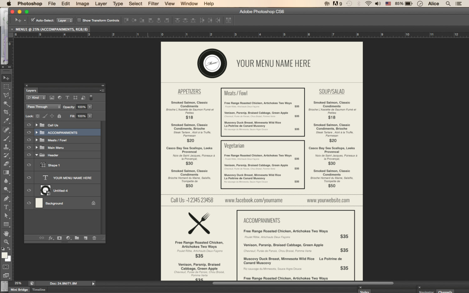 Design Templates Menu Templates Wedding Menu Food Menu bar menu