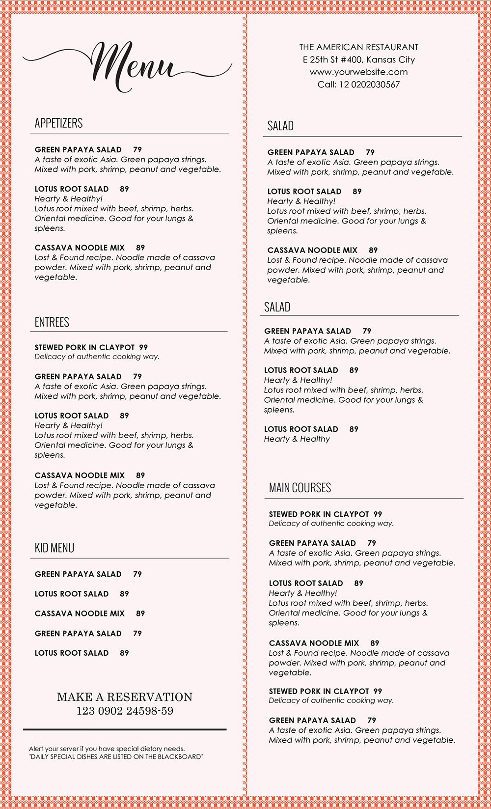 bar-food-menu-template