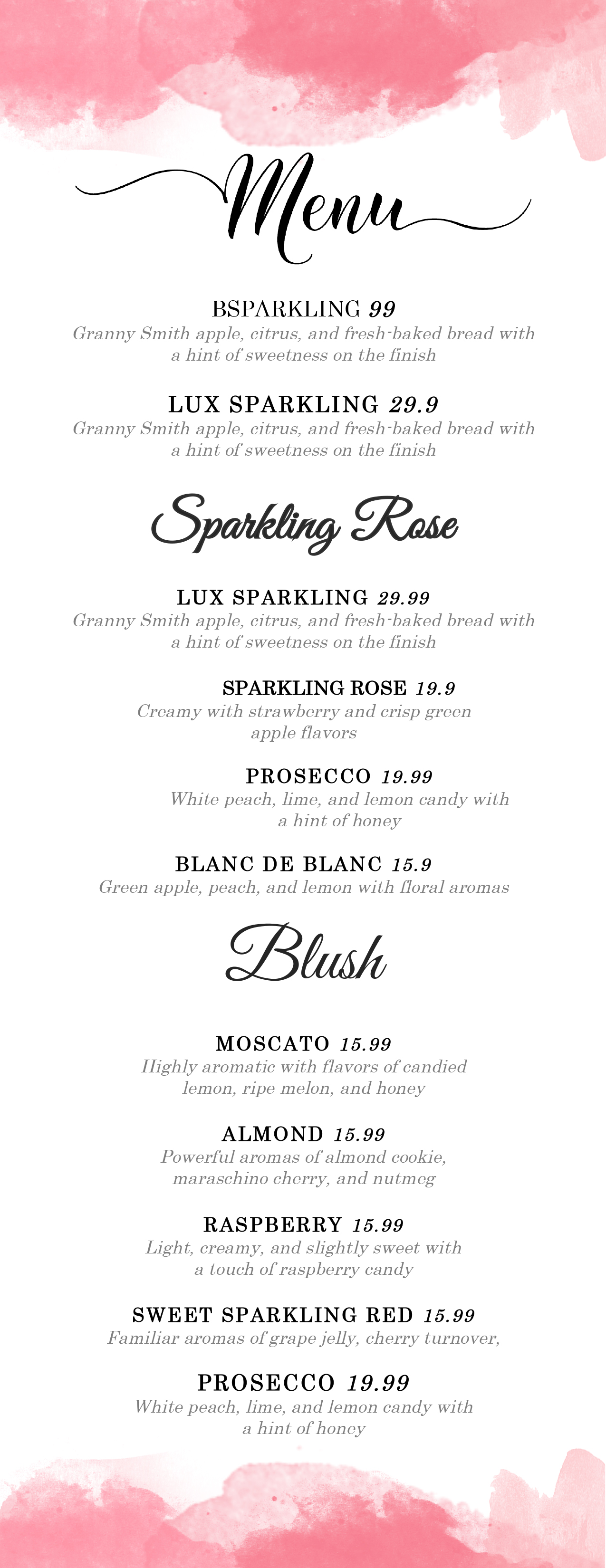 Design Templates Menu Templates Wedding Menu Food Menu bar Menu 