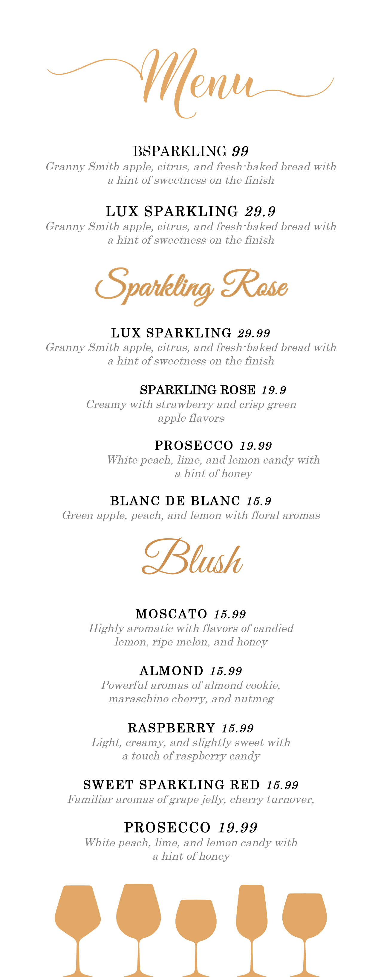 wine menu