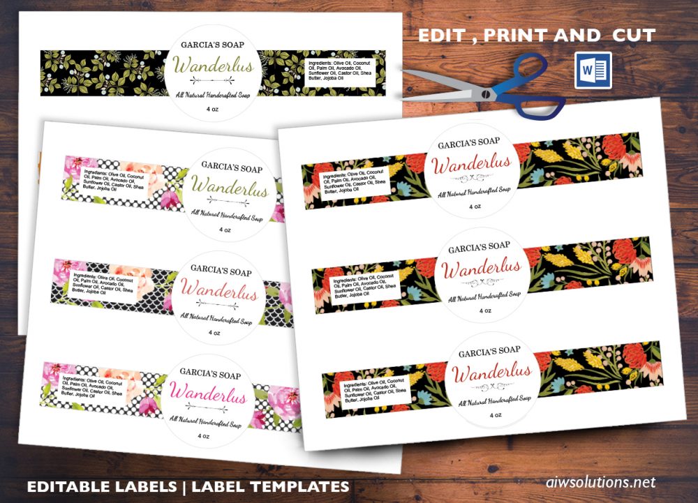 1.5'' X 1.5 Label Template