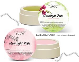 Round Label Template ID01