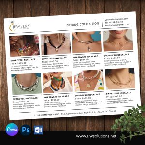 Product Line Sheet - id23 Canva + Word + Photoshop Template