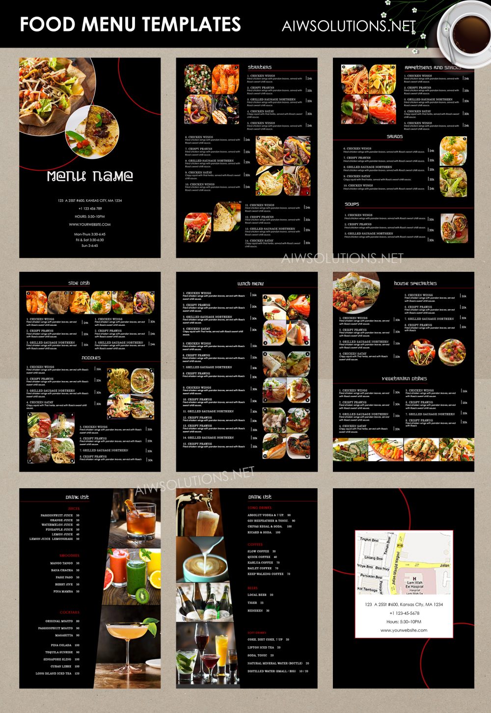 Print Menus For Restaurants