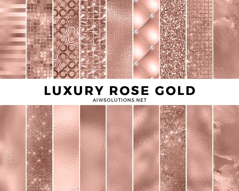 rose gold foil
