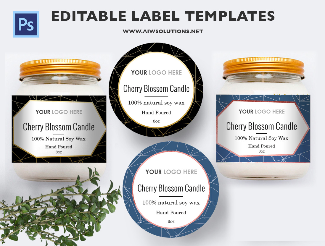 Candle Label Templates Canva