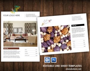 Line Sheet -1 image per page - id28