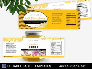 honey Label Template ID33