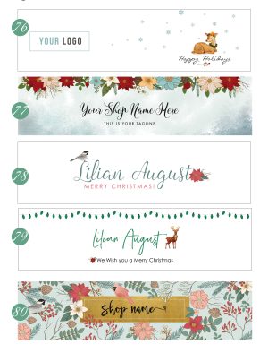 Christmas Blog Header/ Christmas Banner