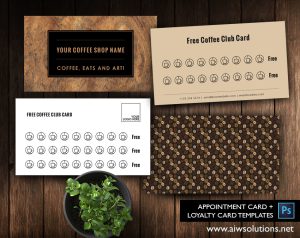 free Coffee club card - ID03