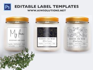 Candle Label Template ID40
