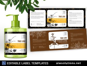Hand Soap Label Template ID35