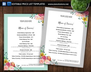Price list - ID04