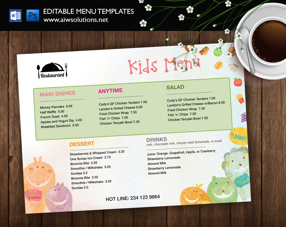 Design & Templates, Menu Templates ,Wedding Menu , Food Menu ,bar menu