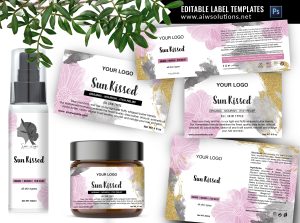 Floral Label Template ID61