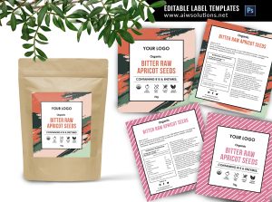 Pouch Label Design Template ID67