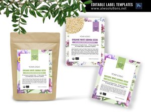 Pouch Label Template ID71