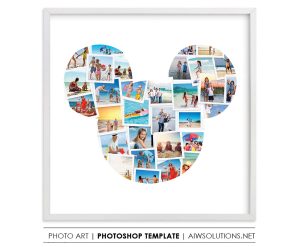 Mickey Photo Collage Template