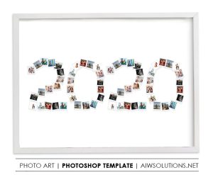 2020 Photo Collage template