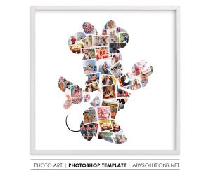 Disney Minnie Mouse Photo Collage Template