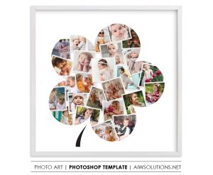Flower Photo Collage template ID31