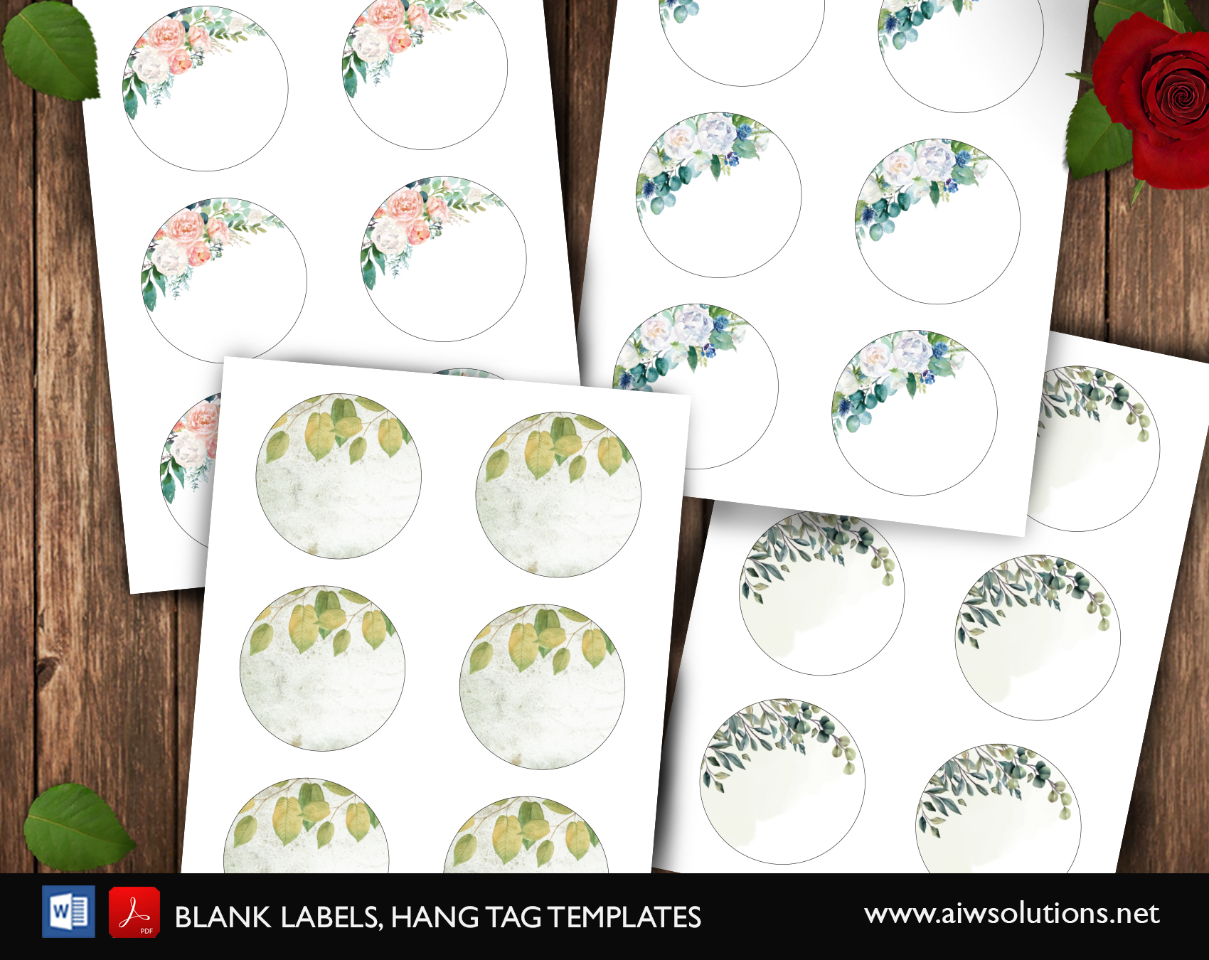 20in circle label template ID20 Throughout Online Labels Template