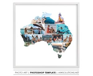 Australia photo Collage Template