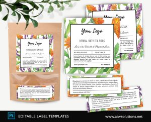 Pouch Label Template ID78