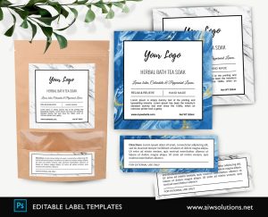 Pouch Label Template ID77