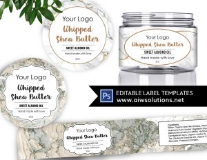 Marble Label template ID80
