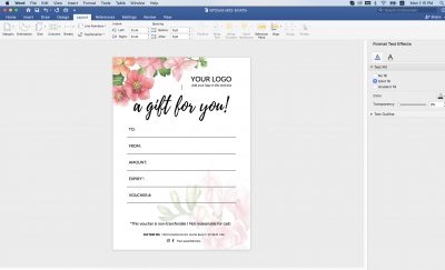 Gift Voucher Template