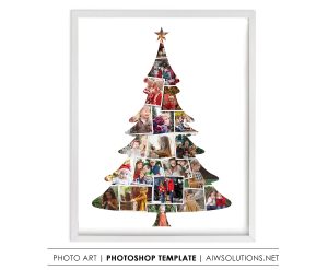 Christmas tree  photo collage