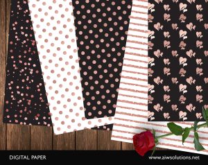 Rose Gold Digital paper ID02