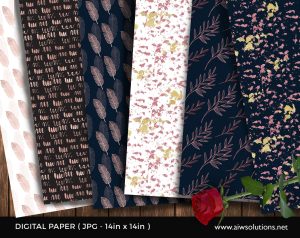 Rose Gold Digital paper ID03