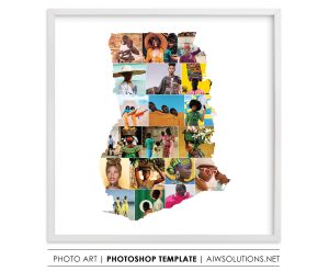 Ghana photo Collage Template