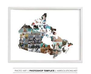 Canada photo Collage Template