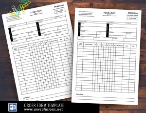 Wholesale Clothing Order Form - id36